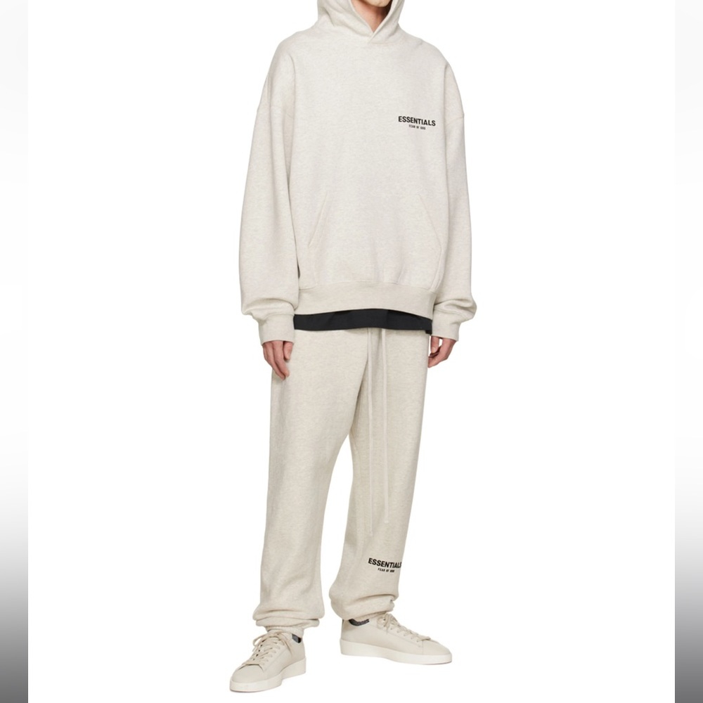 ESSENTIALS/FEAR OF GOD — MEN / Off-White Relaxed Lounge Pants
